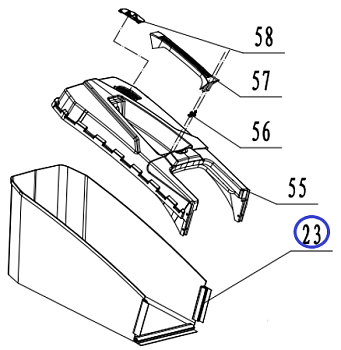 Травосборник SAV G41/A straw box and a straw bag, №23 (1213010380)