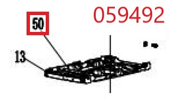 Панель кожуха пластиковая нижняя (дно) SAV G3300Si(ESi),165Fi / Casing panel plastic lower (bottom) (04.14.35700-400001-H1)